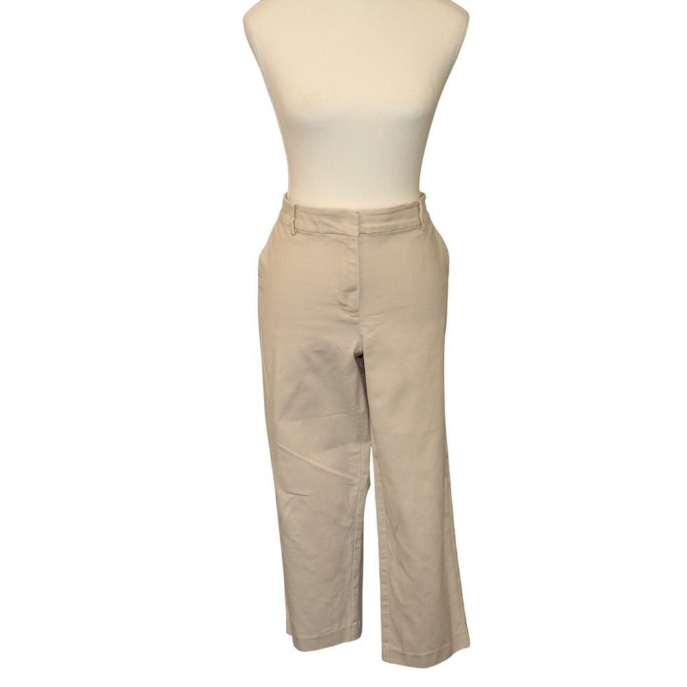 LOFT Straight Leg Pants in Light Beige